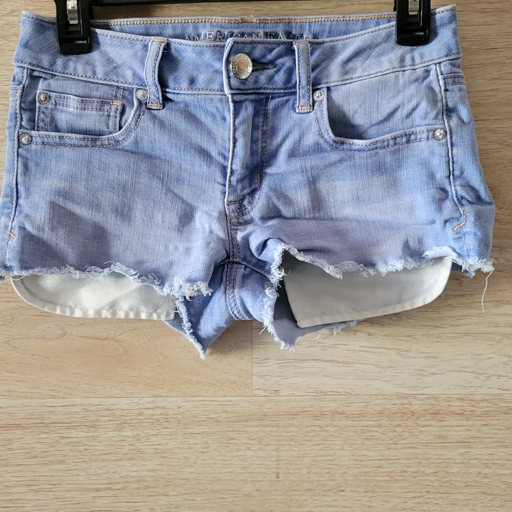 American Eagle Outfitters Light Blue Jean Shorts